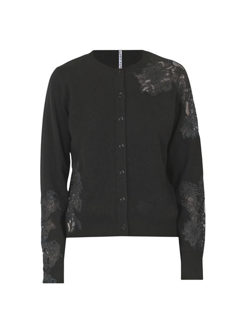 Cardigan Fidele in lana con inserti in pizzo Liviana Conti | F5WG97Y69-0